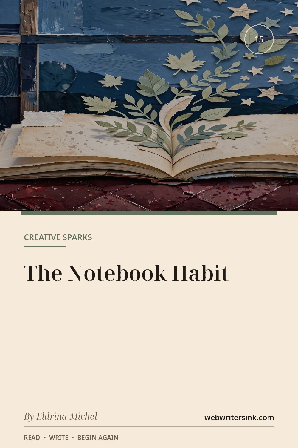 Illustrated notebook ready to catch passing ideas